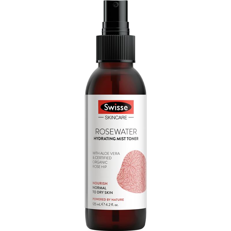 Swisse 护肤玫瑰水保湿喷雾爽肤水 125ml 