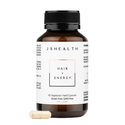 JSHEALTH 护发+能量配方 60 粒胶囊