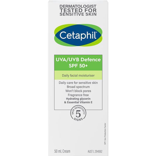 Kem chống nắng Cetaphil UVA/UVB Defence SPF 50+ 50mL 