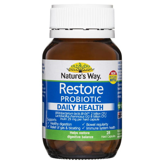 Viên uống bổ sung lợi khuẩn Nature's Way Restore Probiotic Daily Health 28 viên 