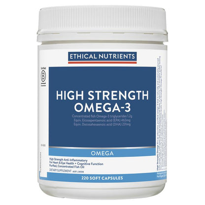 Viên nang Omega-3 cường độ cao Ethical Nutrients 220 viên 