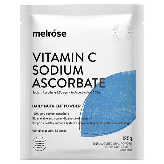 Melrose Vitamin C + Sodium Ascorbate 125g Bột 