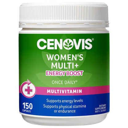 Cenovis 女士每日一次复合维生素+能量提升胶囊 150 粒