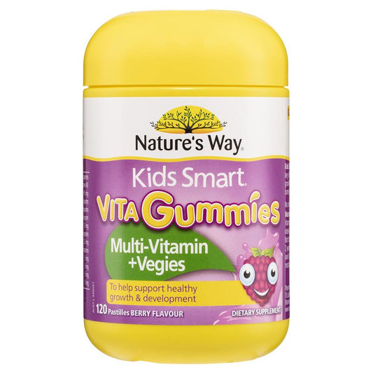 Kẹo dẻo Nature's Way Kids Smart Vita Gummies Multi-Vitamin + Vegies 120 viên 