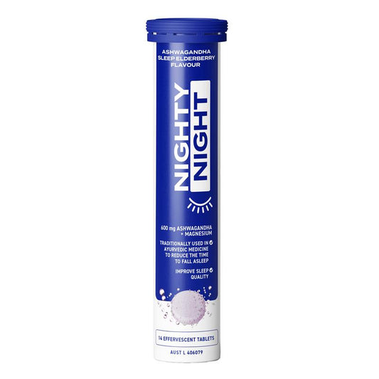 Viên sủi Nighty Night Sleep hương Elderberry 14 viên 