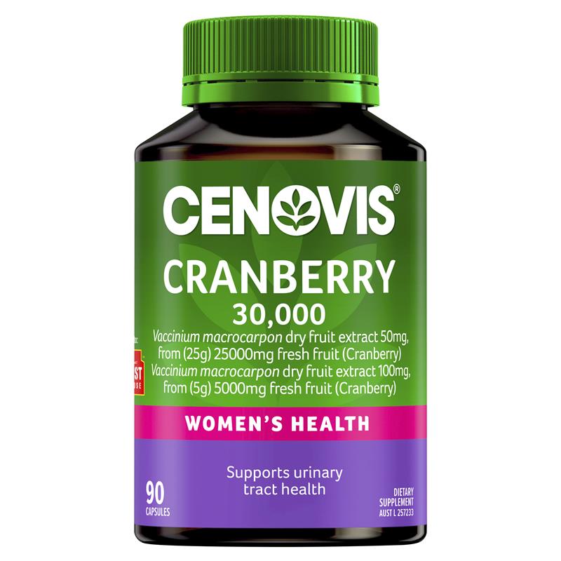 Cenovis 蔓越莓 30,000 促进女性健康 90 粒胶囊（独家规格） 