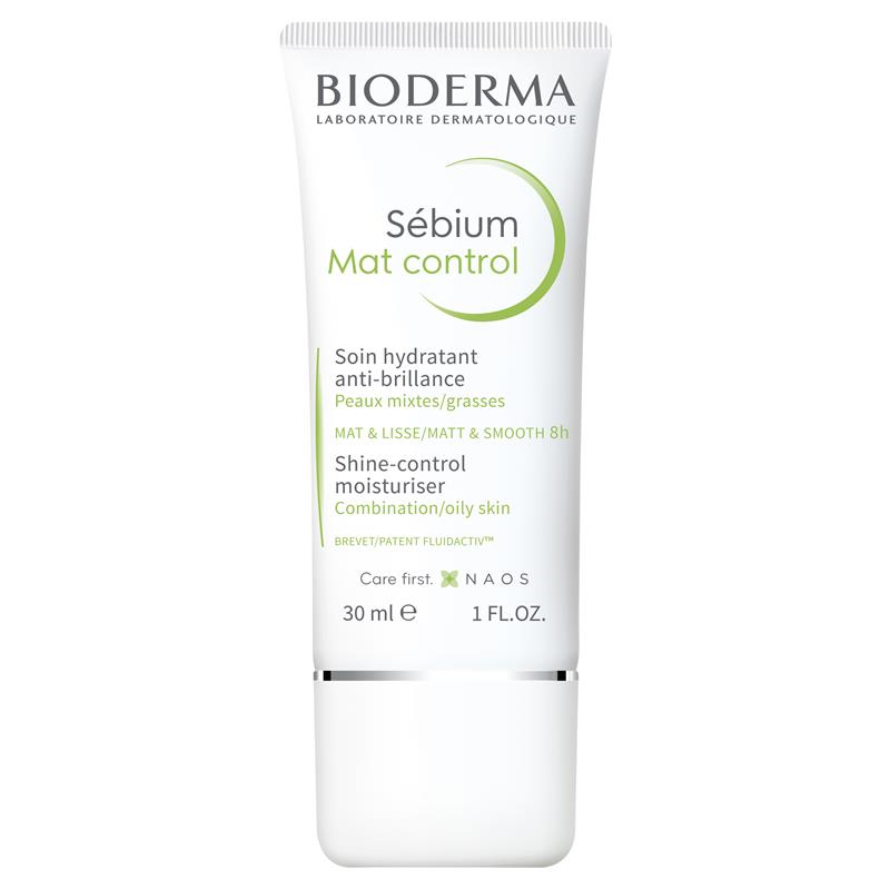 Kem dưỡng ẩm kiềm dầu Bioderma Sebium Mat Control Mattifying Moisturiser dành cho da dầu 30ml 