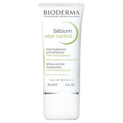 Kem dưỡng ẩm kiềm dầu Bioderma Sebium Mat Control Mattifying Moisturiser dành cho da dầu 30ml 