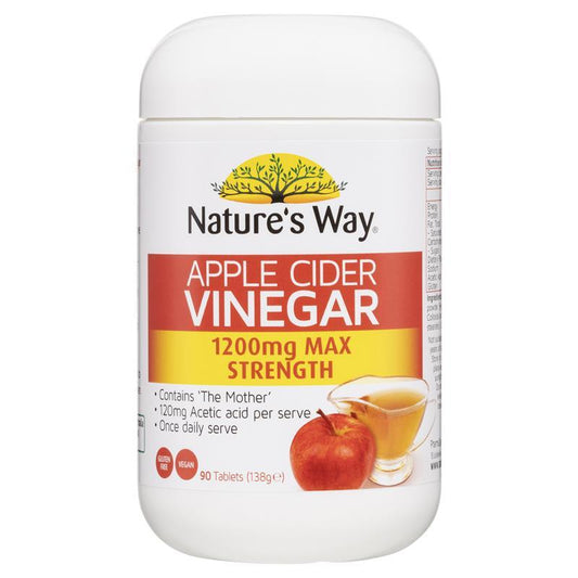 Giấm táo Nature's Way 1200mg 90 viên 