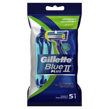 Dao cạo râu dùng một lần Gillette Blue II Plus 5 gói Pivot 