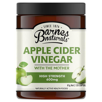 Barnes Naturals 苹果醋（含母体 600 毫克）120 粒胶囊