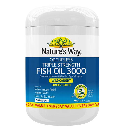 Dầu cá Nature's Way Triple Strength 200 viên nang 