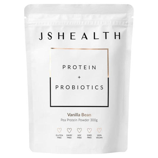 JSHEALTH 蛋白质+益生菌香草豆 300克