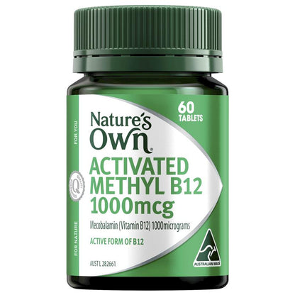 Nature's Own Activated Methyl B12 60 Mini Tablets