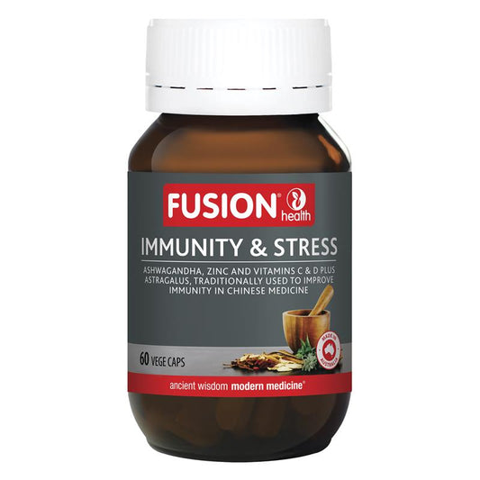 Fusion Health Immunity &amp; Stress 60 Viên nang chay 