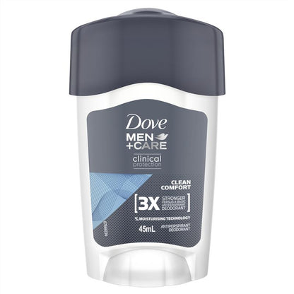 多芬男士临床防护止汗除臭剂清洁舒适 45ml 