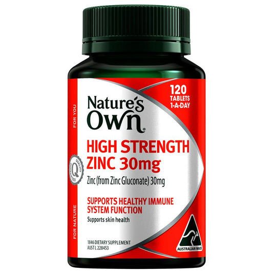 Viên kẽm cường độ cao Nature's Own 30mg 120 viên 