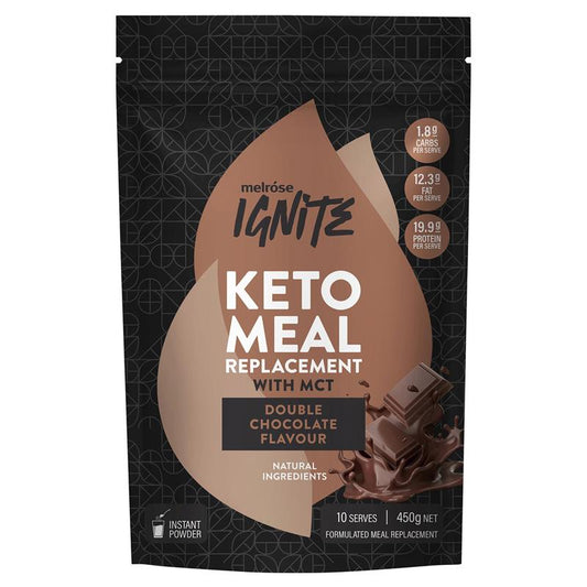 Bữa ăn thay thế Melrose Ignite Keto với Double Chocolate 450g 