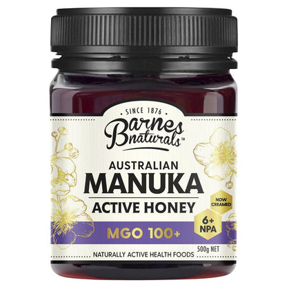 Barnes Naturals Australian Manuka Honey 500g MGO 100+