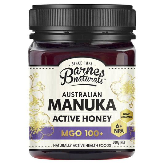 Barnes Naturals Australian Manuka Honey 500g MGO 100+