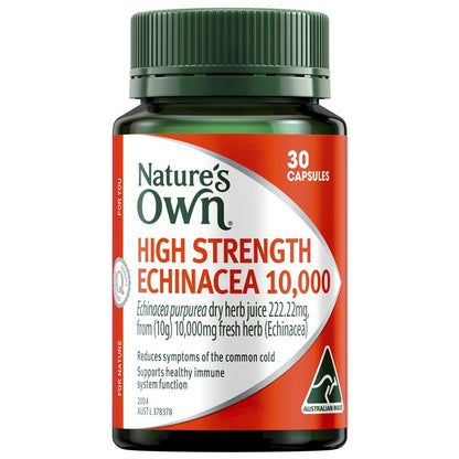 Nature's Own High Strength Echinacea 10,000mg 30 Capsules
