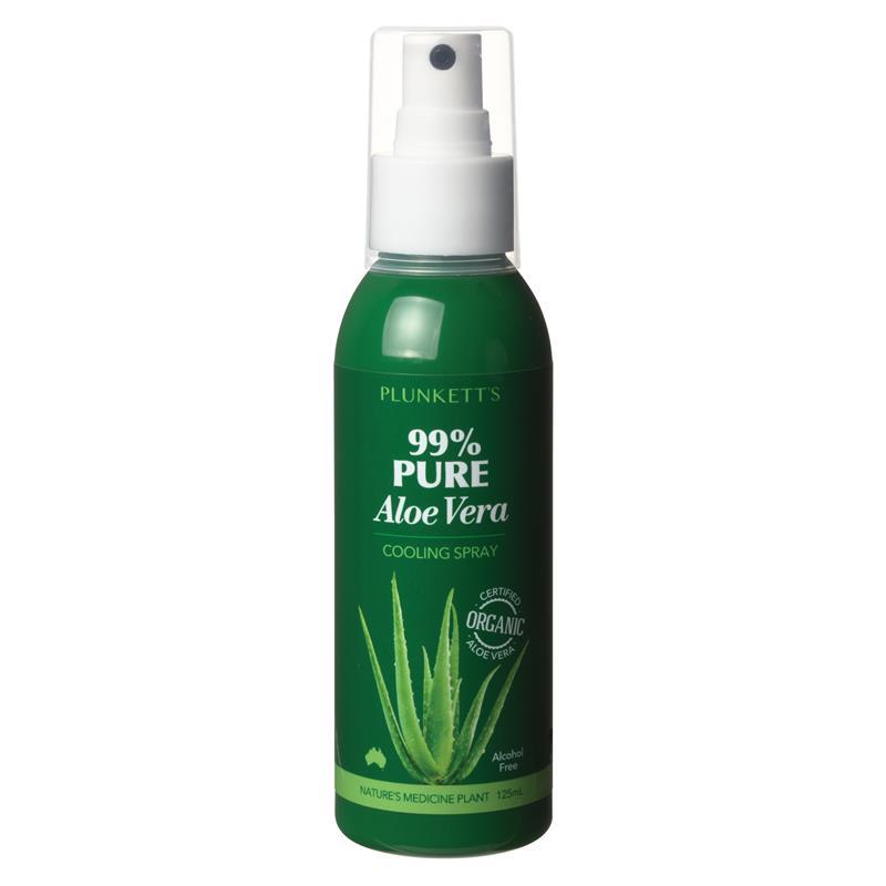 Xịt làm mát Plunketts 99% lô hội nguyên chất 125ml 
