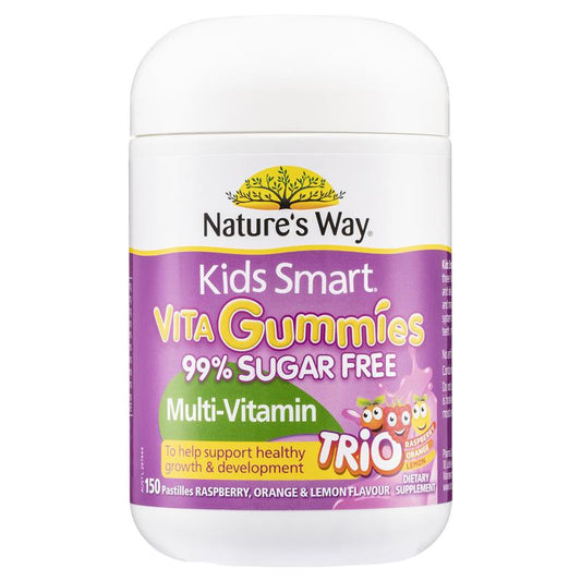 Nature's Way Kids Smart Vita Gummies Sugar Free Multivitamin Trios 150 Viên 