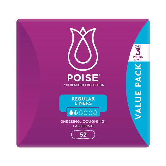 Poise Liner Regular Bulk 52