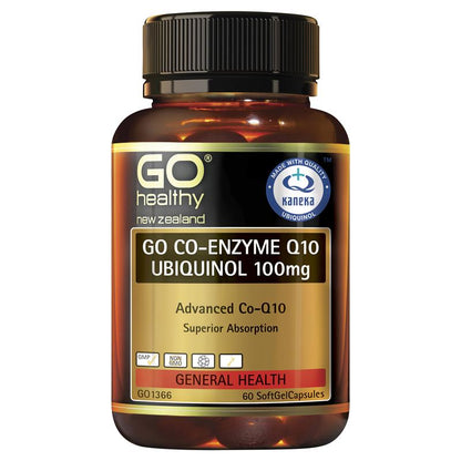 GO Healthy CoQ10 Ubiquinol 100mg 60 Viên Nang 