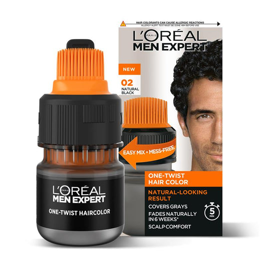L'Oreal Paris Men Expert OneTwist Hair Colour 02 Natural Black