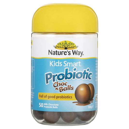 Viên Probiotic thông minh cho trẻ em Nature's Way Kids Smart 50 viên sô cô la 