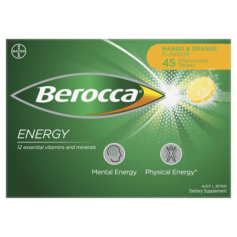 Berocca 能量芒果橙味泡腾片 45 片