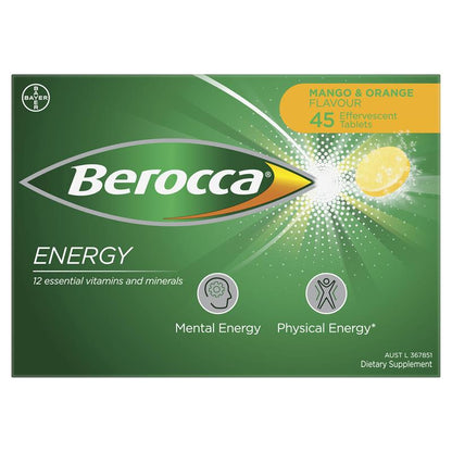 Viên sủi Berocca Energy Mango And Orange 45 viên 