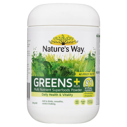 Nature's Way Greens Plus 300g Powder
