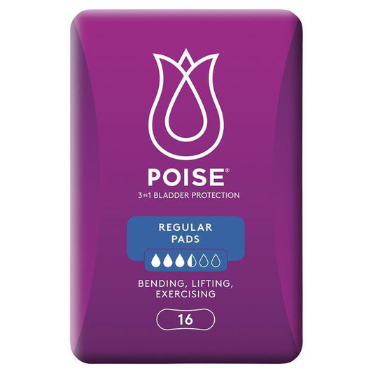 Poise Pad Regular 16