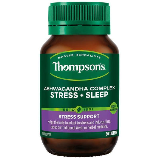Thompsons Ashwagandha Complex Stress + Sleep 60 Tablets