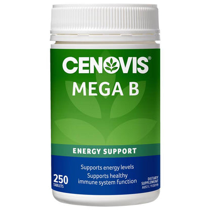 Cenovis 超级维生素 B，含生物素、B3、B6 + B12，提供能量 - 250 片（独家尺寸） 