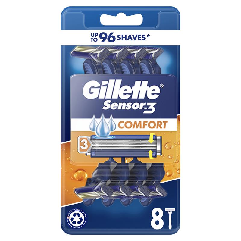 Gillette Sensor 3 dùng một lần cho nam gói 8 