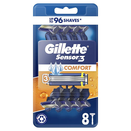 Gillette Sensor 3 dùng một lần cho nam gói 8 