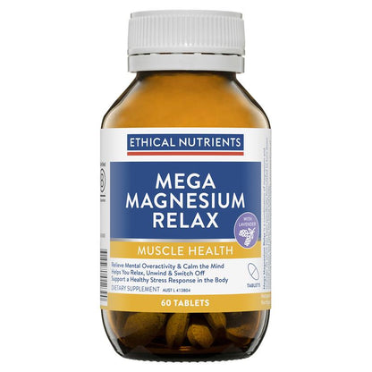 Viên uống Ethical Nutrients Mega Magnesium Relax 60 viên 