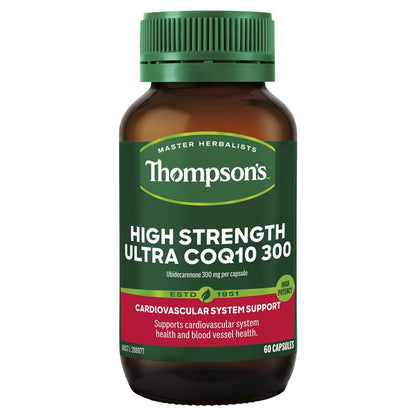 汤普森高强度超级辅酶Q10 300毫克 60粒胶囊