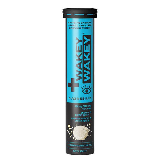 Wakey Wakey Caffeine Plus Magnesium Sủi Bọt Hương Chanh 17 Viên 