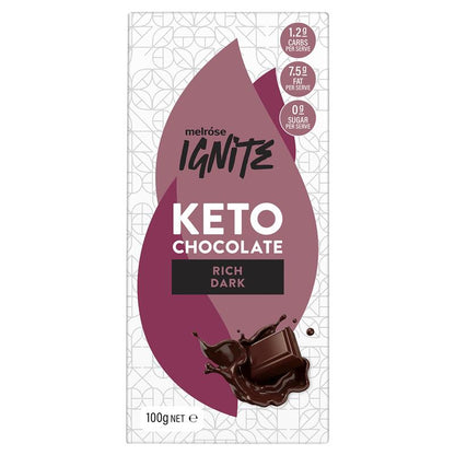 Melrose Ignite Keto Chocolate Rich Dark 100g