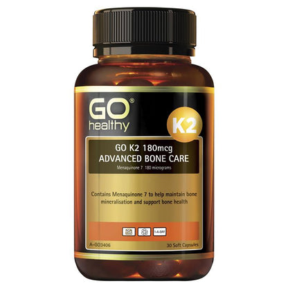 Go Healthy K2 180mcg Advanced Bone Care 30 Viên nang mềm 