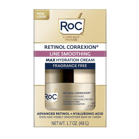 RoC Retinol Correxion Line Smoothing Max Hydration Cream Fragrance Free 48g