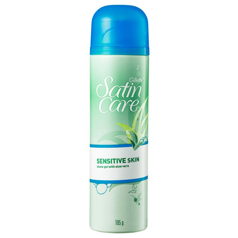 Gel cạo râu Gillette Venus Satin Care cho da nhạy cảm 195g 