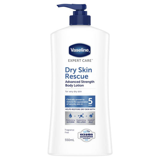 Sữa dưỡng thể Vaseline Expert Care Dy Skin Rescue Advanced Strength 550ml 