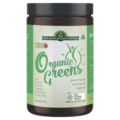 Vital Organic Greens Powder 200g Exclusive Size