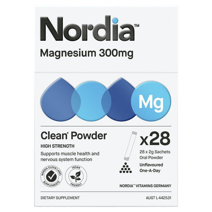 Nordia Magnesium 300mg Powder 28 Sachets