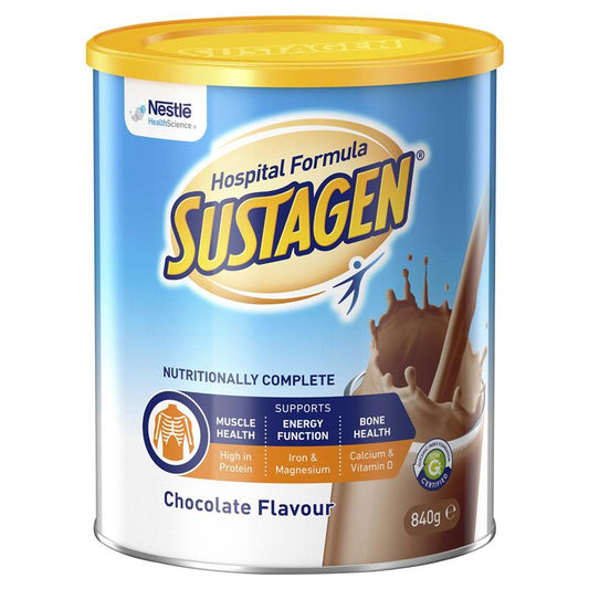 Thực phẩm bổ sung dinh dưỡng Sustagen Hospital Formula hương sô cô la 840g 